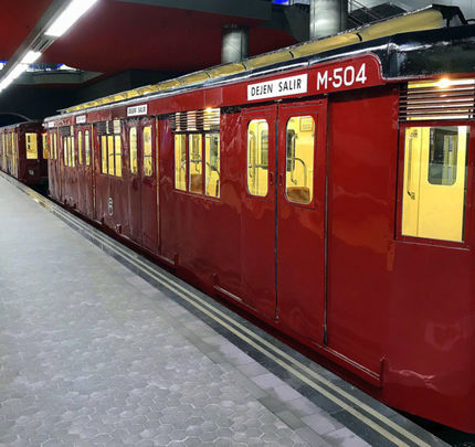 Uno de los coches históricos de Metro de Madrid / METRO DE MADRID