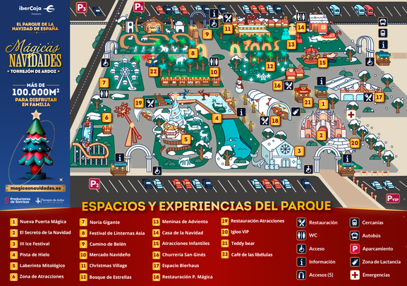 Mapa de Navidades Mágicas / AYUNTAMIENTO DE TORREJÓN DE ARDOZ