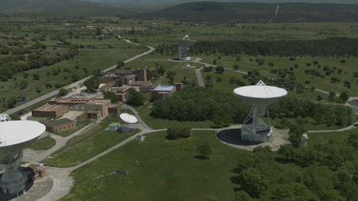 Antenas del complejo de Telefónica en Buitrago del Lozoya, ahora en desuso / COMUNIDAD DE MADRID