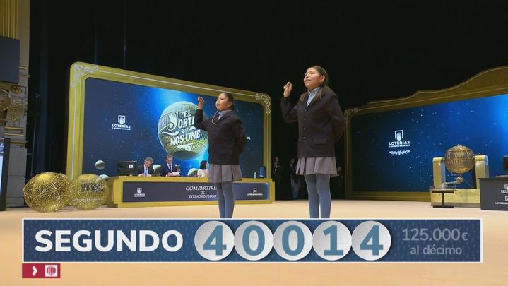 El segundo premio del Sorteo de Navidad  es el 40014 / TELEMADRID