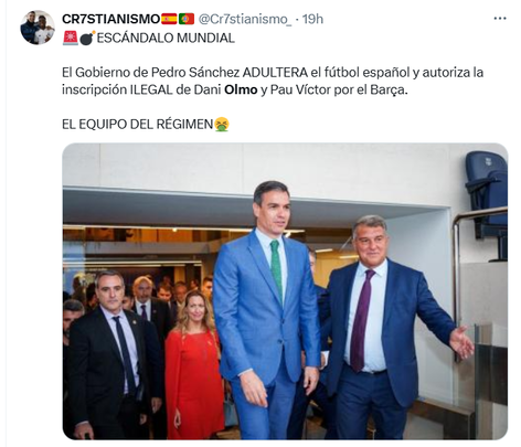 Tuit por el caso Olmo / TELEMADRID