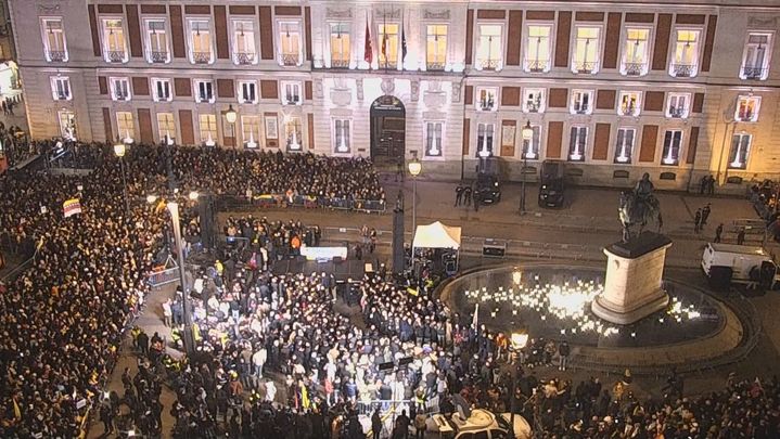 imagen aérea de la Puerta del Sol / Telemadrid