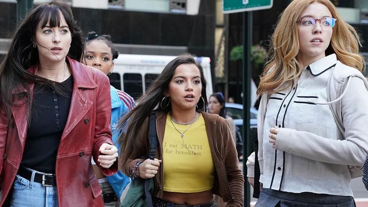 Dakota Jonhson, Sidney Sweeney e Isabela Merced en 'Madame Web' / SONY
