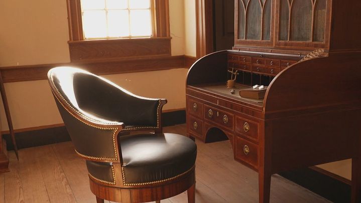 Escritorio original de George Washington en la primera Casa Blanca de EEUU / TELEMADRID