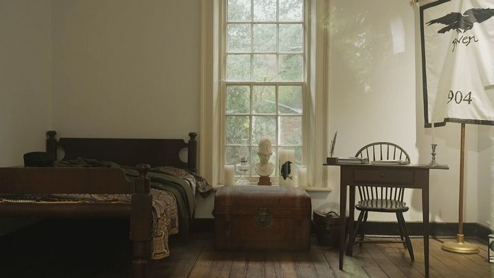 Habitación de Edgar Allan Poe en la Universidad de Virginia, EEUU / TELEMADRID