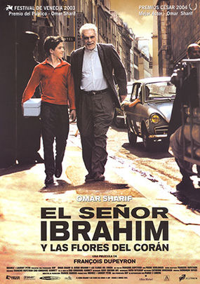 Cartel de la película 'El señor Ibrahim y las flores de Corán' / ACADEMIA DEL CINE