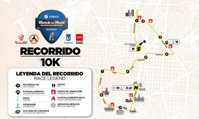 Recorrido 10K / @RNRmadmaraton