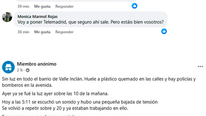 Comentarios en el foro de Facebook Aluche es nuestro barrio / REDACCIÓN