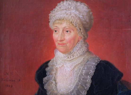 Retrato de Caroline Herschel realizado por Melchior Gommar Tieleman, fechado en 1829 / WIKIPEDIA