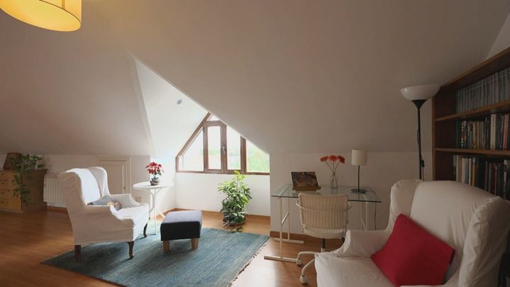 Buhardilla para zona de trabajo y descanso / TELEMADRID