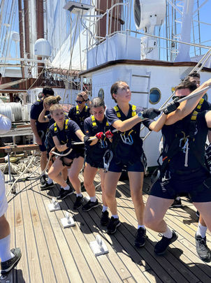 La princesa Leonor, en el buque escuela de la Armada Juan Sebastián de Elcano / CASA REAL