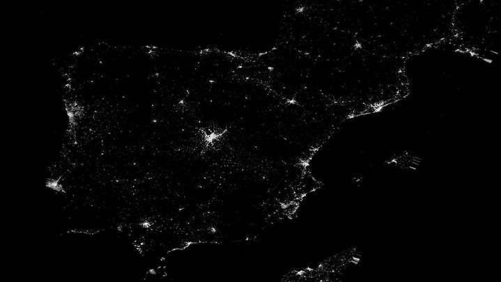 Apagón en España captado por la NASA / NASA