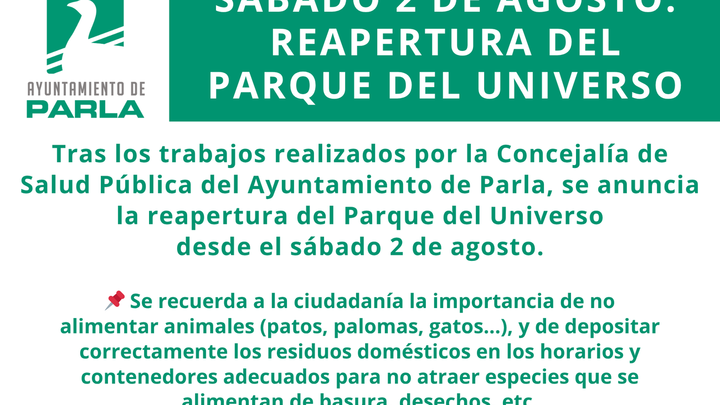 Comunicado del Ayuntamiento de Parla / Ayuntamiento de Parla