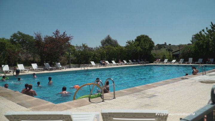 La piscina del camping de Villaviciosa de Odón / TELEMADRID