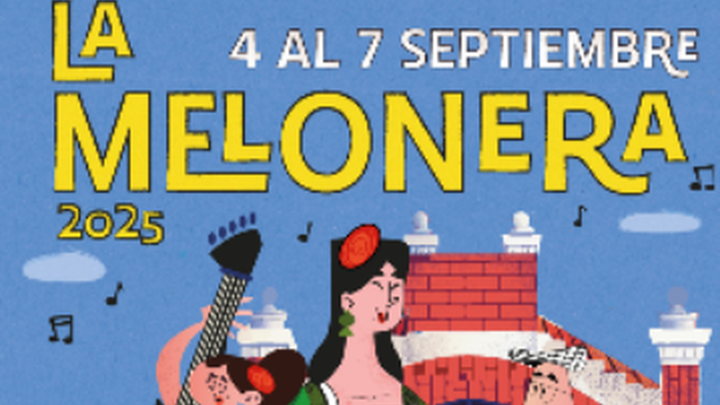 Cartel  fiestas de La Melonera de Arganzuela 2025 / Distrito Arganzuela