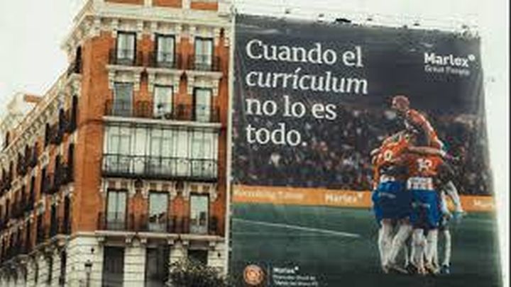 Lona publicitaria Madrid Atlético de Madrid / REDACCIÓN