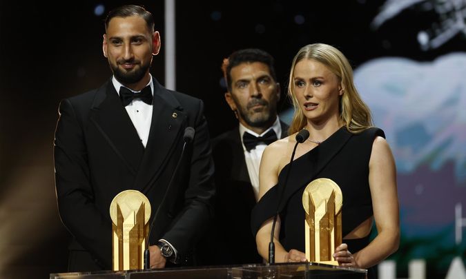 Donnarumma y Hannah Hampton / EFE