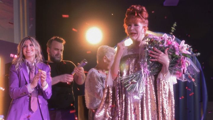 Yurena en la presentacion de la serie Superestar / EUROPA PRESS