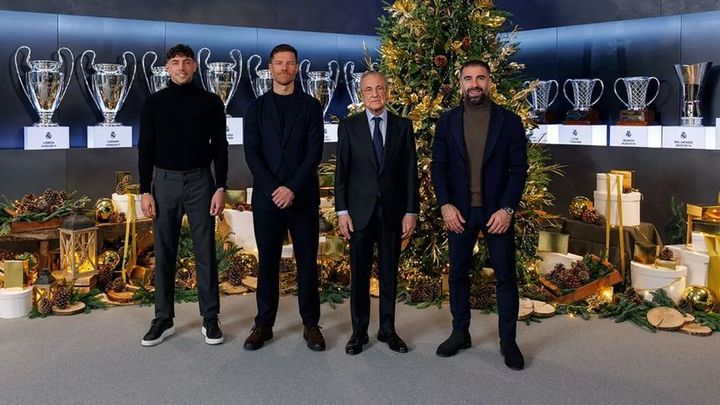 Valverde, Xabi Alonso, Florentino y Carvajal / REAL MADRID