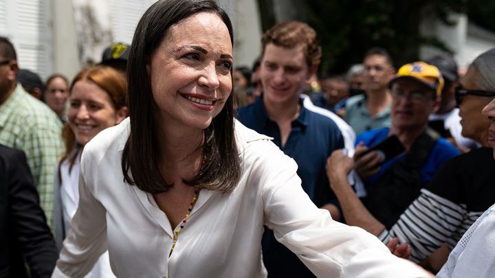 María Corina Machado en un mitin político / EUROPA PRESS