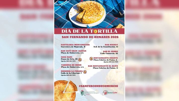 Cartel del Día de la Tortilla en San Fernando de Henares / AYUNTAMIENTO DE SAN FERNANDO DE HENARES