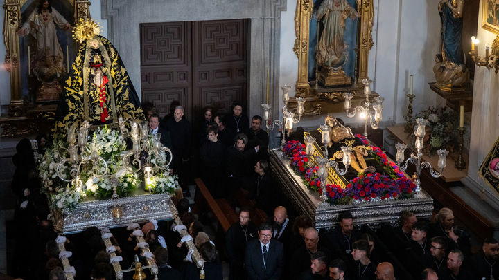Pasos del Sábado Santo en Madrid: María Santísima de la Soledad y Cristo Yacente / Ayuntamiento de Madrid