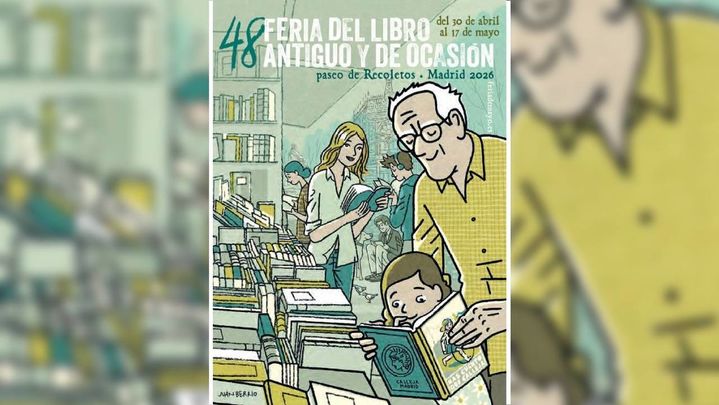 Cartel de la 48ª Feria del Libro Antiguo y de Ocasión de Madrid / Telemadrid