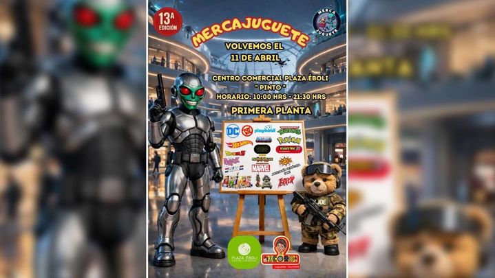 Cartel de la feria MercaJuguete en Pinto / Telemadrid