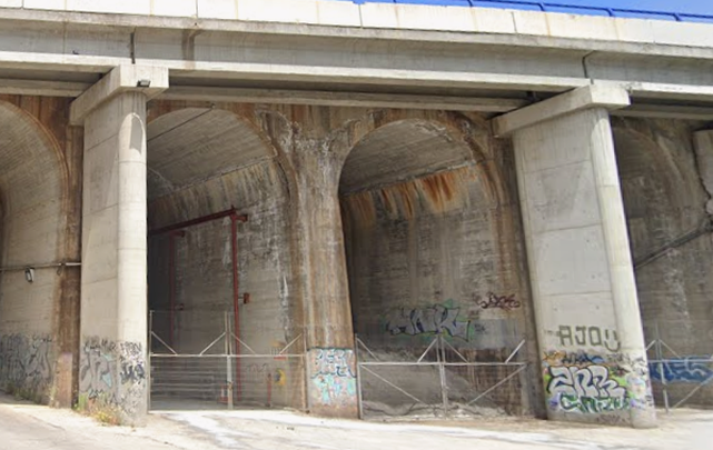Estado previo de los arcos de la A-6 en Torrelodones / GSV