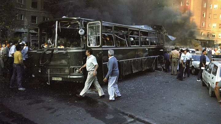 Atentado de ETA en la plaza de la República Dominicana de Madrid, 14 de julio de 1986 / EFE
