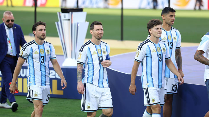 Messi y Julián Alvarez / EFE