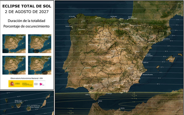 Eclipse  2 agosto 2027 / IGN